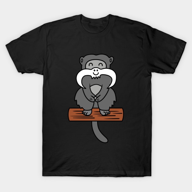 Cute kawaii tamarin T-Shirt by Andrew Hau